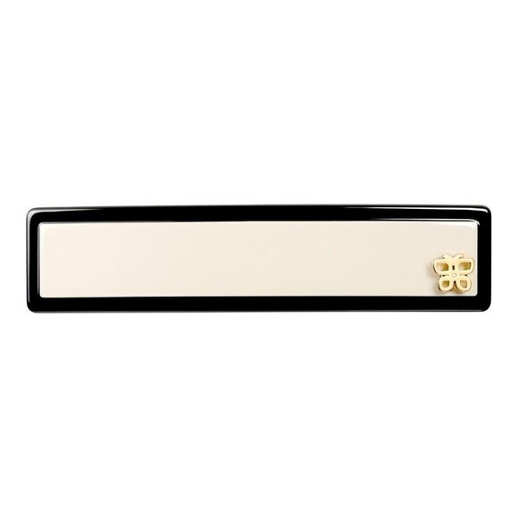 Hair Barrettes Acetate Resin Black White Classic Anti-Slip for Women main image 5